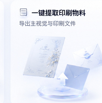 一键提取印刷物料